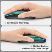 Cimetech Bluetooth Mouse, Wireless Rechargeable Mouse, LED Silent Computer Mice with Dual Mode (Bluetooth 5.1 and 2.4G), Slim Optical Mouse, Compatible with iPad, Laptop, PC, Mac, Windows-Black