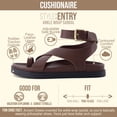 thumbnail image 2 of Cushionaire Entry Womens Ankle Wrap Molded Footbed Sandal with Adjustable Strap | Non-Slip Outsole | Womens Platform Sandals | Comfortable Summer Shoes | Wide Widths Available, 2 of 7
