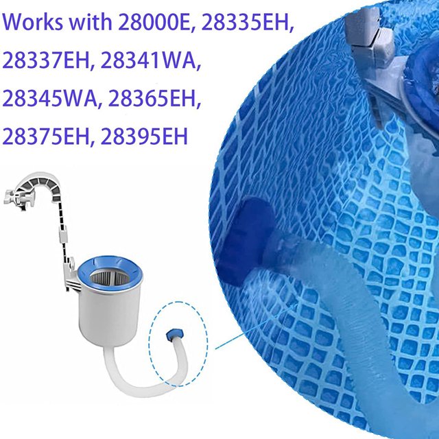 Flotador Inflable Adaptador de piscina para Intex Deluxe Surface Skimmer adaptador de manguera de montaje en pared (01)
