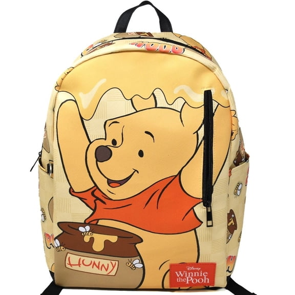 Disney Winnie the Pooh 16.5" PU School Backpack with Side Pockets