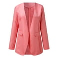 thumbnail image 3 of Vedolay Blazer Jackets Womens Fashion 2023 Casual Long Sleeve Open Front Work Blazer Jackets with Pockets,Pink XXL, 3 of 4