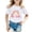 White, variant on YAYUBA Kids Shirts Girls Size 10-12 Letter Graphic Printed Crewneck Back To School Short Sleeve T-Shirt Loose Dress Tops Preppy T-Shirt Boys & Girls Shirts, 8-9 Years, Beige