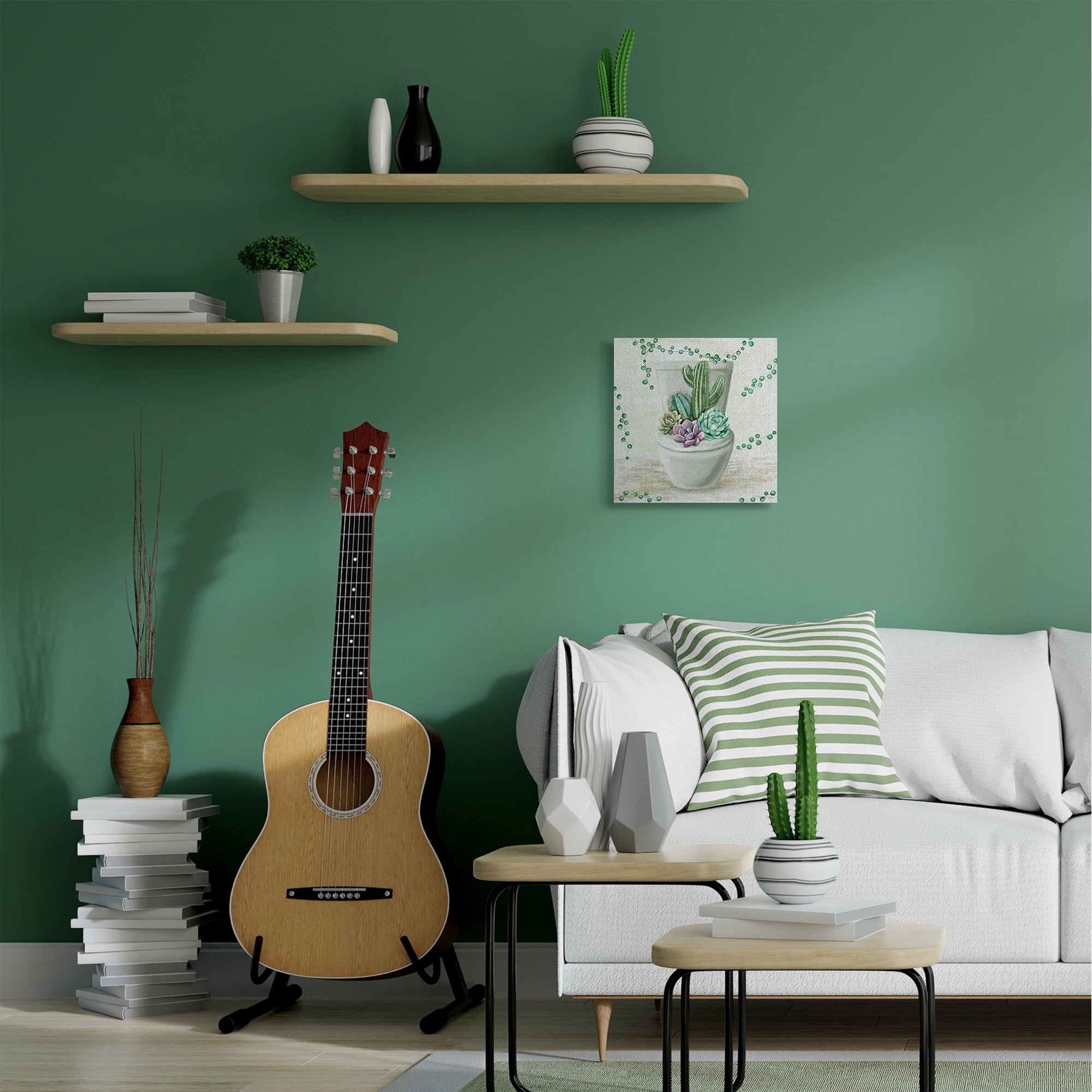 Stupell Industries Succulent Bouquet Toilet Bathroom Painting Canvas Wall Art by Ziwei Li