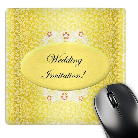 3dRose  Yellow and White Wedding Invitation  MousePad price history on PriceWatchPro