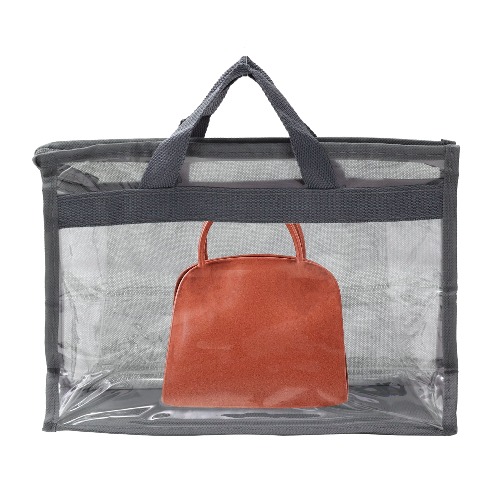 Unique Bargains Handbag Dust Purse Storage Organizer Cover 12.60"x4.13"x8.66" Gray 1Pcs