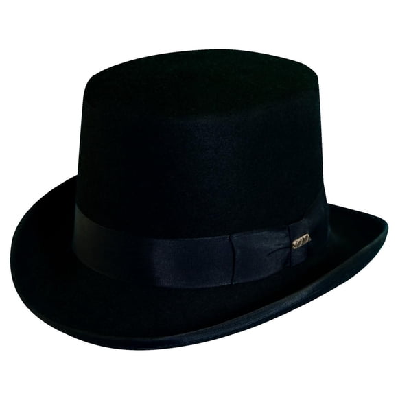 Dorfman Pacific Men's Wool Felt Traditional Top Hat
