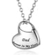 thumbnail image 1 of Collar de urna para cenizas, joyería de urna, Forever in My Heart, colgante conmemorativo impermeable de acero inoxidable tallado para mamá y papá, 2 uds., 1 of 4