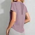thumbnail image 2 of BOOMNY Women's Short Sleeve Workout Tshirts Crew Neck Breathable Yoga Tshirts Summer Athletic Tee Tops for Women, 2 of 5
