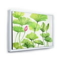 thumbnail image 3 of Designart 'Ancient Pink Lotuses In The Pond VIII' Traditional Framed Canvas Wall Art Print, 3 of 5