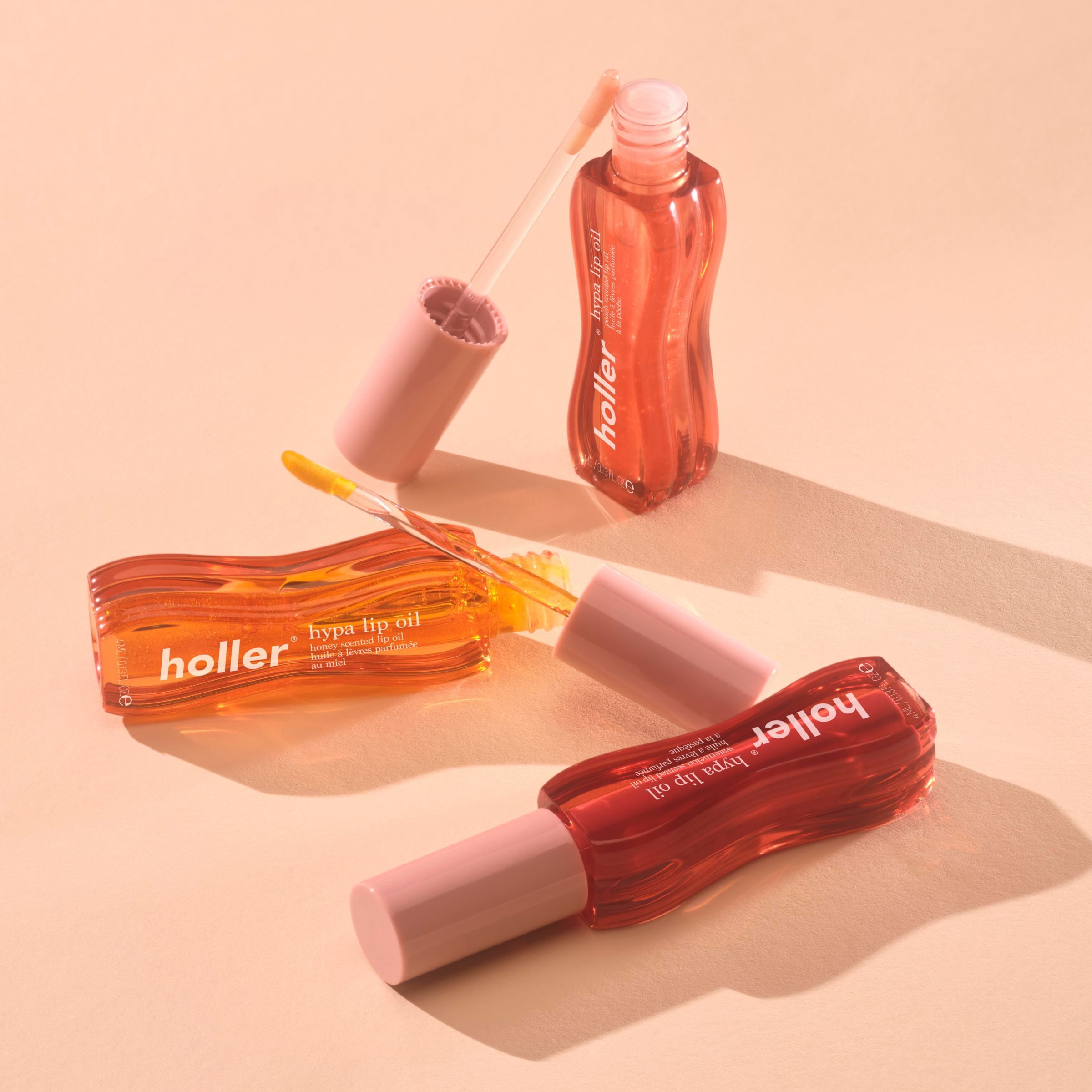 Holler Hypa Lip Oil Hunny Dew Honey Scented Lip Oil, 0.13 Fl Oz