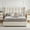 White, variant on Queen Size Lift Up Storage Bed, Chenille Upholstered, Wingback Platform Bed Frame, Hydraulic Gas Lift, Under-Bed Storage, No Box Spring Needed, Bedroom, Khaki