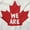 White, variant on We Are Canada Slogan Maple Leaf Unisex Plus Fleece Graphic Hoodie Brisco Brands 2X