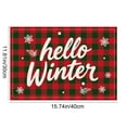 thumbnail image 3 of Christmas Tree Placemats 16x12 Inch Linen Heat-Resistant, 2 Pack Washable Christmas Snowflake Print Western Restaurant Gift Table Decor, 3 of 6