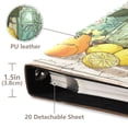 thumbnail image 4 of PU Leather Photo Album with Self-Adhesive Pages Scrapbook DIY Picture Holds 20+ Sheets Vase and Fruit Pattern, 4 of 9