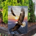 thumbnail image 3 of America Forever Soaring Bald Eagle Summer Garden Flag 12.5 x 18 inches Sunset Flying Bird Duo Double Sided Seasonal Yard Outdoor Decorative American Eagle Garden Flag, 3 of 5