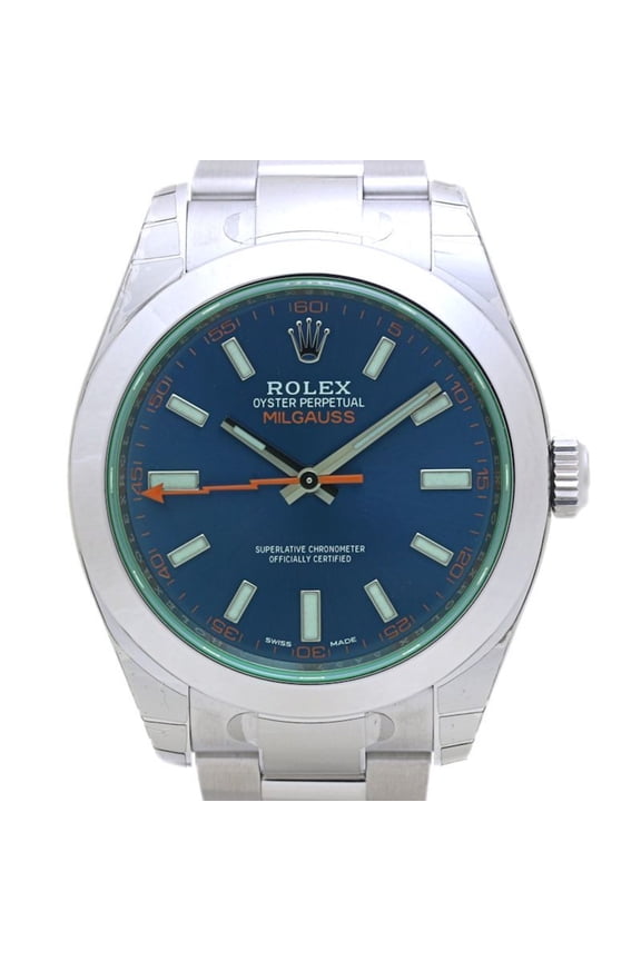 Pre-Owned ROLEX Milgauss Z Blue, Random Number 116400GV, Men's Stainless Steel Watch, 40132