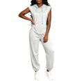 thumbnail image 2 of Costeam Womens Solid Loose Hoodie Jogger 2 Piece Set Elastic Drawstring Waist Kangaroo Pocket Soft Lightweight Knit Casual Athletic Tracksuit, 2 of 6