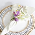 thumbnail image 5 of FURNIX Easter Napkin Ring Set Of 10,Easter Egg Floral Leaf Rustic Colorful Napkin Ring Holder Farmhouse Spring Table Decorations For Family Dining Banquet Wedding Holiday Table Décor, 5 of 9