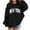 1#Black, variant on Byoo Toddler Girl's New York Print Hoodie Activewear Casual Pullover Hooded Sweatshirt