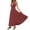 Wine, variant on Iyufng Deep V-Neck Polka Dot Print Maxi Dresses for Women Backless Strap Up Stretch Dress