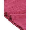 thumbnail image 5 of INSPIRE CHIC Women's 2 Pieces Outfits Ribbed Knit Sleeveless Top Wide Leg Pants Crew Neck Set S Hot Pink, 5 of 5