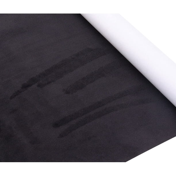 Tela elástica Y.A. LOTUS, microfibra negra, 42 cm x 150 cm