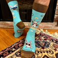 thumbnail image 5 of Time Bunny Rabbit Socks from the Sock Panda (Adult Large - Men's Shoe Sizes 8-12), 5 of 5