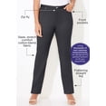 thumbnail image 2 of Catherines Women's Plus Size Sateen Stretch Pant, 2 of 6