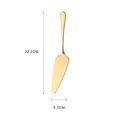 thumbnail image 2 of CawBing Stainless Steel Cake Server Pie Holder Triangular Spade Serrated Edge 22.2*4.7CM, 2 of 8