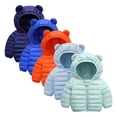 thumbnail image 4 of Beautyzll Toddler Baby Winter Hooded Coats Jacket for Girls Boys 1-5Y Lightweight Puffer Jacket Kids Down Outerwear, 4 of 6