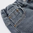 thumbnail image 5 of breaise Kids Boys Jeans Distressed Fleece Line Denim Pants Elastic Waist Baggy Denim Wide Leg Pants Trousers Kids Boy Fall Winter Long Pants, 5 of 6