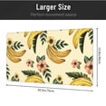 thumbnail image 4 of XMXT Non-Slip Gaming Mouse Pad, Tropical Bananas Flower Mousepad Computer Keyboard Mats Desk Pads Office Decor Accessories, 15.8"x29.5", 4 of 8