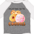 thumbnail image 4 of Inktastic I'm Just Here for the Cookies Boys or Girls Long Sleeve Baby Bodysuit, 4 of 5