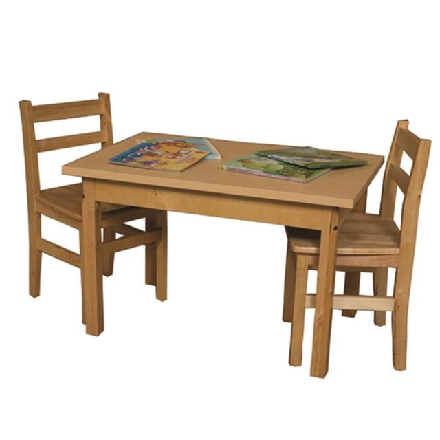 Wood Designs 2436HPL20 Rectangle High Pressure Laminate Table With Hardwood Legs- 20 In.