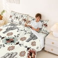 thumbnail image 3 of jejeloiu Retro Aztec Geometric Full Size Sheets Kids,Tribal Bohemian Style Print Bed Sheets,4-Piece, 3 of 6