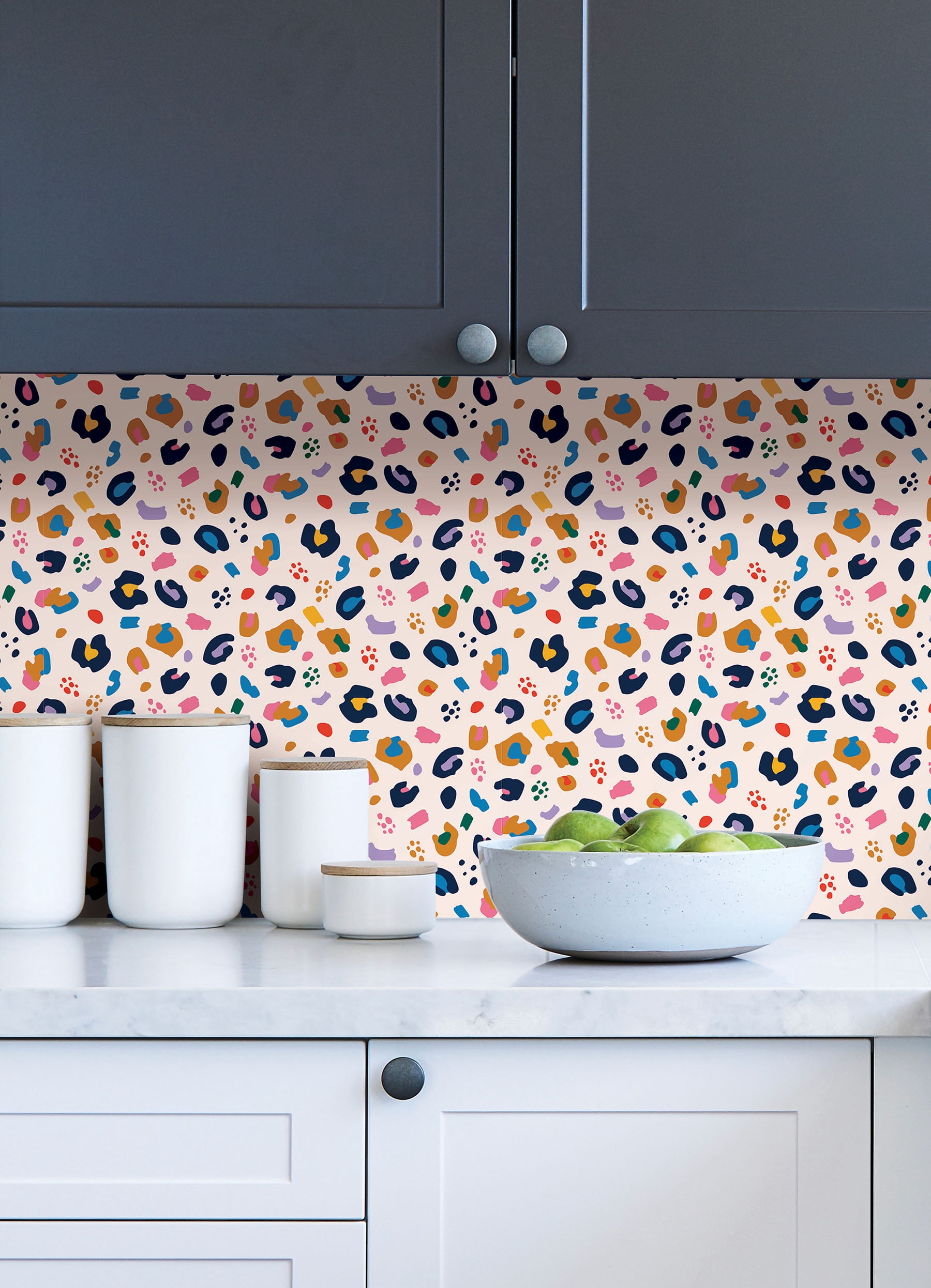 Packed Party Stay Wild Multicolor Vinyl Peel And Stick Wallpaper, 216-in by 20.5-in, 30.75 sq. ft.