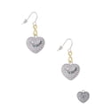 thumbnail image 2 of Delight Jewelry Silvertone Little Sister on AB Crystal Heart Gold Tone Infinity French Earrings, 2 of 4