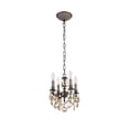 thumbnail image 6 of 9104 Lillie Collection Pendant D:10in H:10in Lt:4 French Gold Finish (Royal Cut Crystals), 6 of 7