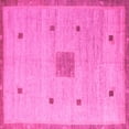thumbnail image 1 of Ahgly Company Indoor Square Abstract Pink Modern Area Rugs, 4' Square, 1 of 4