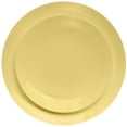 thumbnail image 3 of Crown Display Light Yellow Fancy Plastic Plates Combo Set - 60 Count, 3 of 9