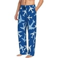 thumbnail image 2 of Daiia Airplanes in the Sky Men's Sleep Pant with Pockets and Drawstring,Pajama Pants-Small, 2 of 9