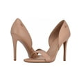 thumbnail image 2 of CALVIN KLEIN Womens Beige Ck Logo Detailing Padded Metino Almond Toe Stiletto Slip On Dress Sandals Shoes 10 M, 2 of 2