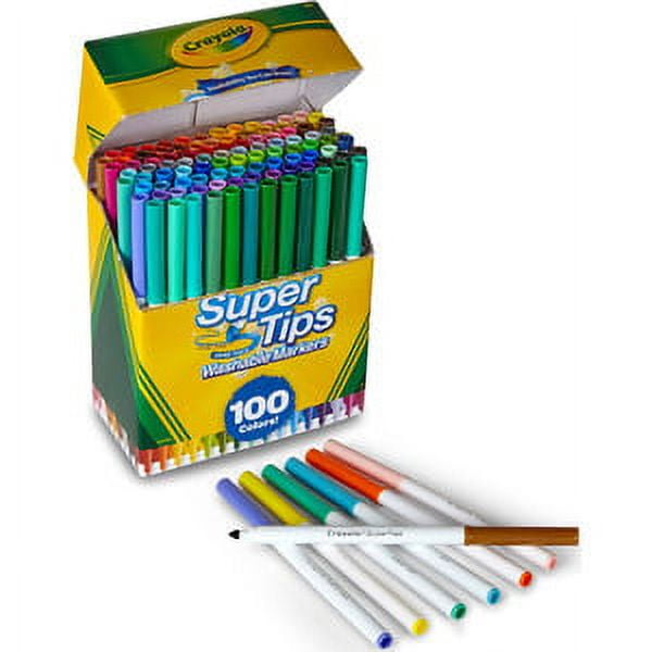 Crayola 5CT Bold Colours Supertips Markers, Washable Non Toxic