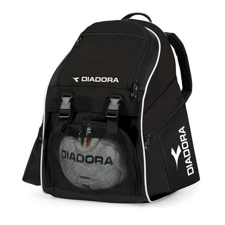 Diadora Kid S Squadra Zipper Soccer Backpack Black O