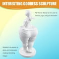 thumbnail image 5 of Losing Weight Slimming Goddess Statue Decorative Figurines Sculpture Model Bedroom Yoga Gym Gymnasium Ornament White, 5 of 9