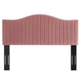 thumbnail image 4 of Modway Brielle Channel Tufted Performance Velvet Twin Headboard in Dusty Rose, 4 of 9