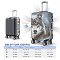 thumbnail image 4 of Gukieu Majestic Snowy Wolf Print Suitcase Protective Cover, Elastic Zipper Buckle Suitcase Protective Cover, Suitable for Travel, Business Trip-X-Large, 4 of 7