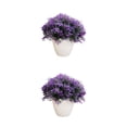 thumbnail image 1 of Cateissary Simulación de reemplazo de Color sólido para macetas falsas ABS, vívido, realista, para el hogar, oficina, jardín, boda, planta Púrpura 2Conjunto, 1 of 6