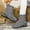 #049-Gray, variant on Women's Suede Wedge Heel Ankle Boots Comfortable Height Increase Side Zipper Warm Slim Fit Boots For Fall Winter Black Gray Beige Brown