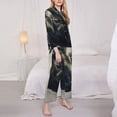 thumbnail image 3 of Sikiie Mystical Bull in Fog Pajamas for Women Set, Womens Pajama Sets, Lounge Sets for Women, 2pjs for Women-X-Large, 3 of 7